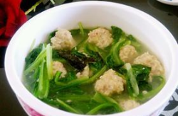 小白菜丸子汤的做法,小白菜丸子汤的制作秘诀
